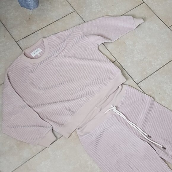 THE GREAT. Soft Pink Ribbed Set Size 0 - Picture 2 of 15